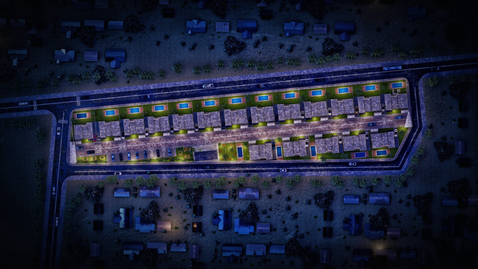 3D cite 18 villas de man
