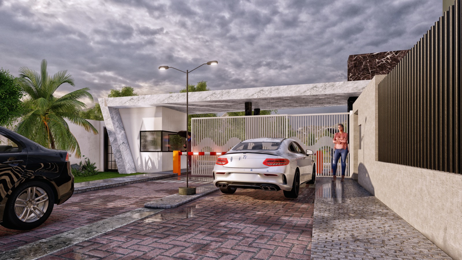 3D cite 18 villas de man