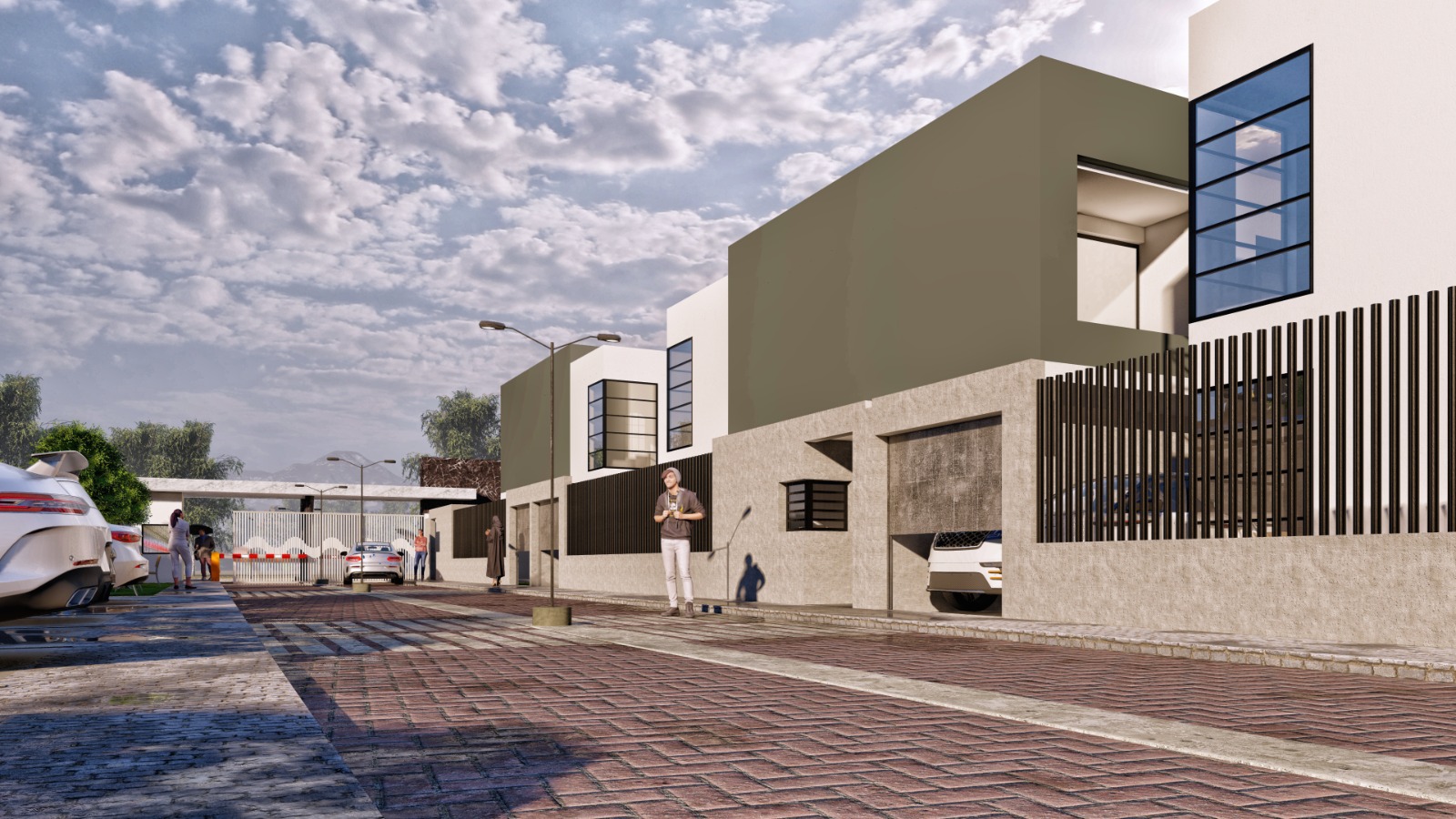 3D cite 18 villas de man