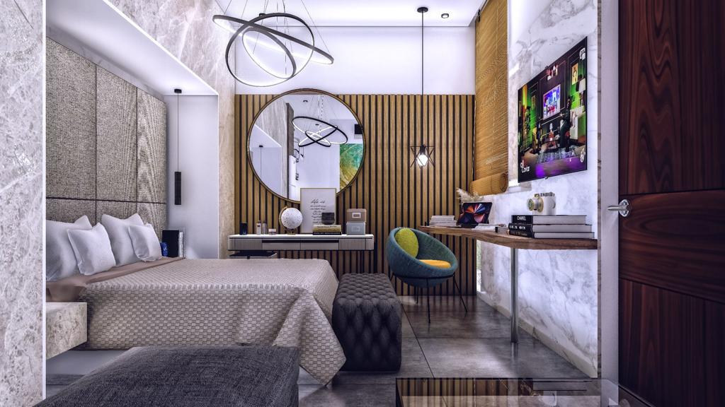 3D Design intérieur résidence hôtel GOBA